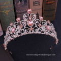 Valentine's Beauty Tiara Alloy Diamond Pageant Crown Queen Retro Bride Hair Accessories